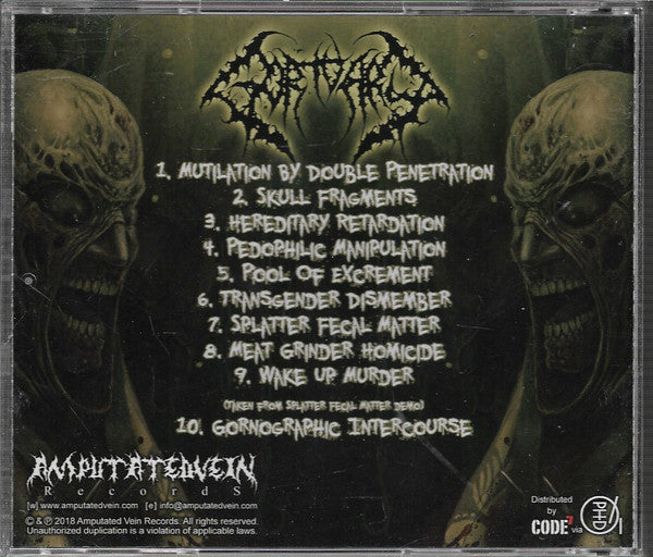 Gortuary : Manic Thoughts Of Perverse Mutilation (CD, Album, RE)