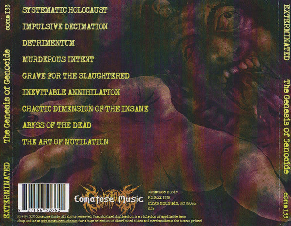 Exterminated (2) : The Genesis Of Genocide (CD, Album)