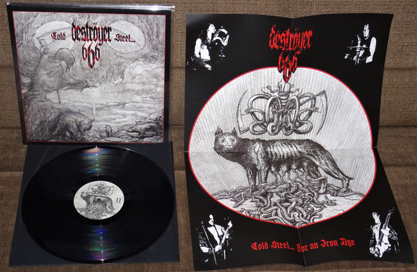 Deströyer 666 : Cold Steel...For An Iron Age (LP, Album, Ltd, RE, RM)