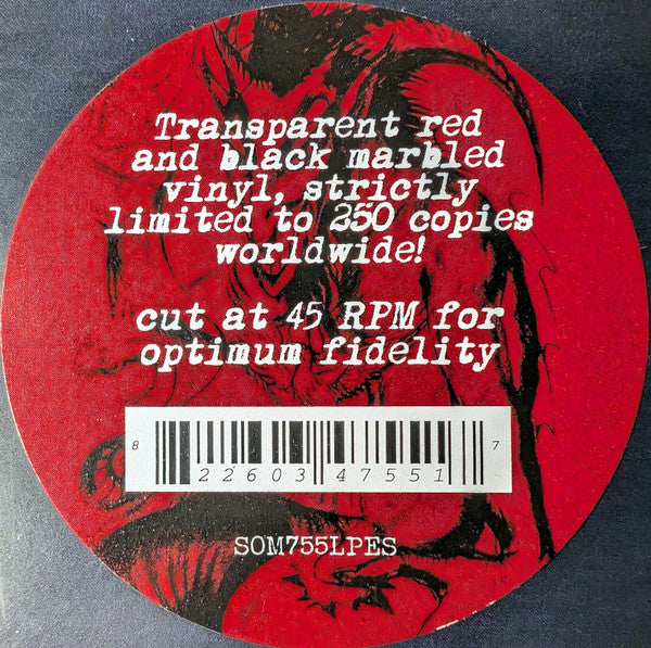 Deströyer 666 : Six Songs With The Devil (12", Ltd, RE, Red)