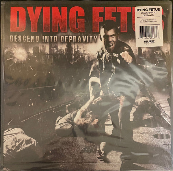 Dying Fetus : Descend Into Depravity (LP, Album, RE, Red)