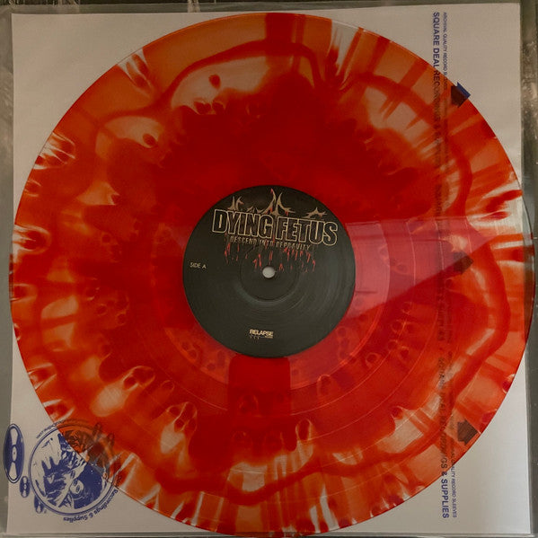 Dying Fetus : Descend Into Depravity (LP, Album, RE, Red)