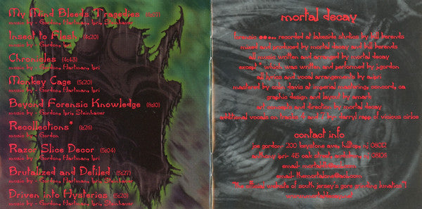 Mortal Decay : Forensic (CD, Album)