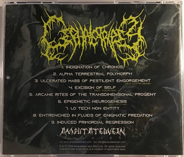 Cephalotripsy : Epigenetic Neurogenesis (CD, Album, Ltd, RE, 2nd)