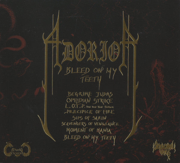 Adorior : Bleed On My Teeth (CD, Album, Dig)