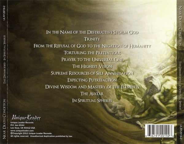 Near Death Condition : The Disembodied - In Spiritual Spheres (CD, Album)