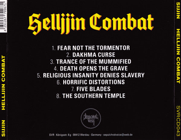 Sijjin : Helljjin Combat (CD, Album)