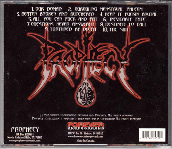 Prophecy (18) : Our Domain (CD, Album)