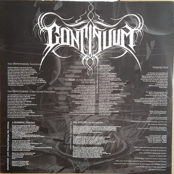 Continuum (12) : The Hypothesis (LP, Album, Min)