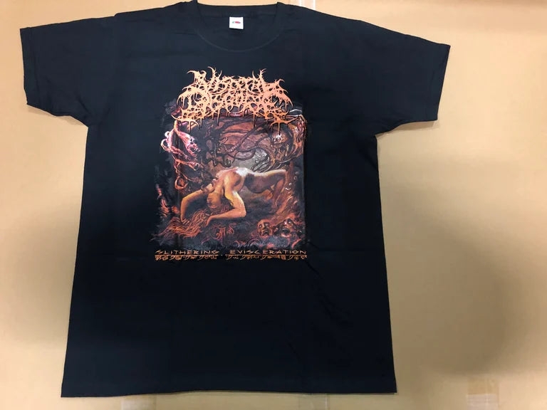 VISCERAL DISGORGE - Slithering Evisecration Red T-Shirt