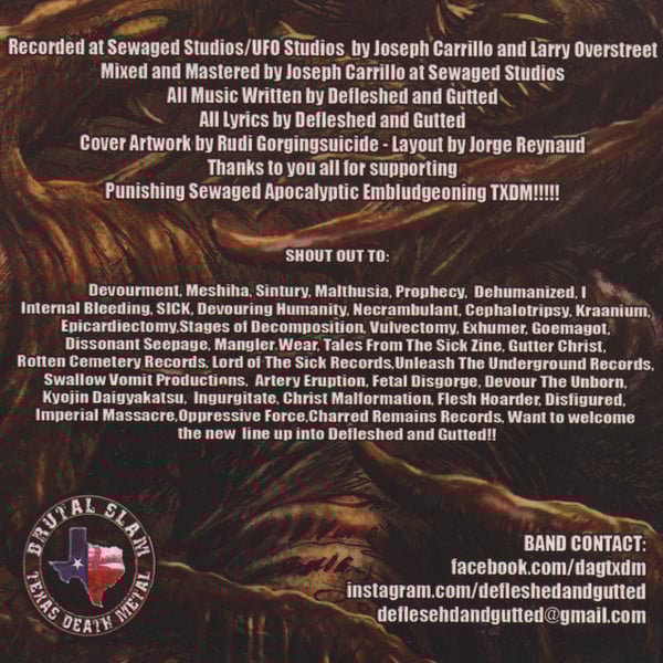 Defleshed And Gutted : Defleshed And Gutted (CD, EP)