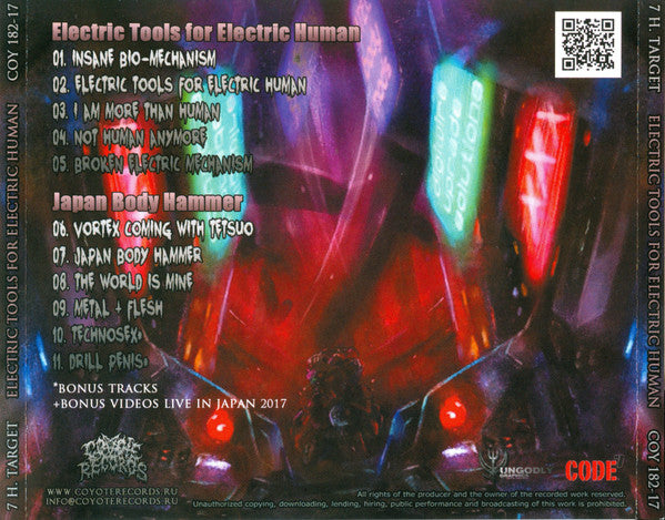 7 H.Target : Electric Tools For Electric Human (CD, Comp, Enh, RE)
