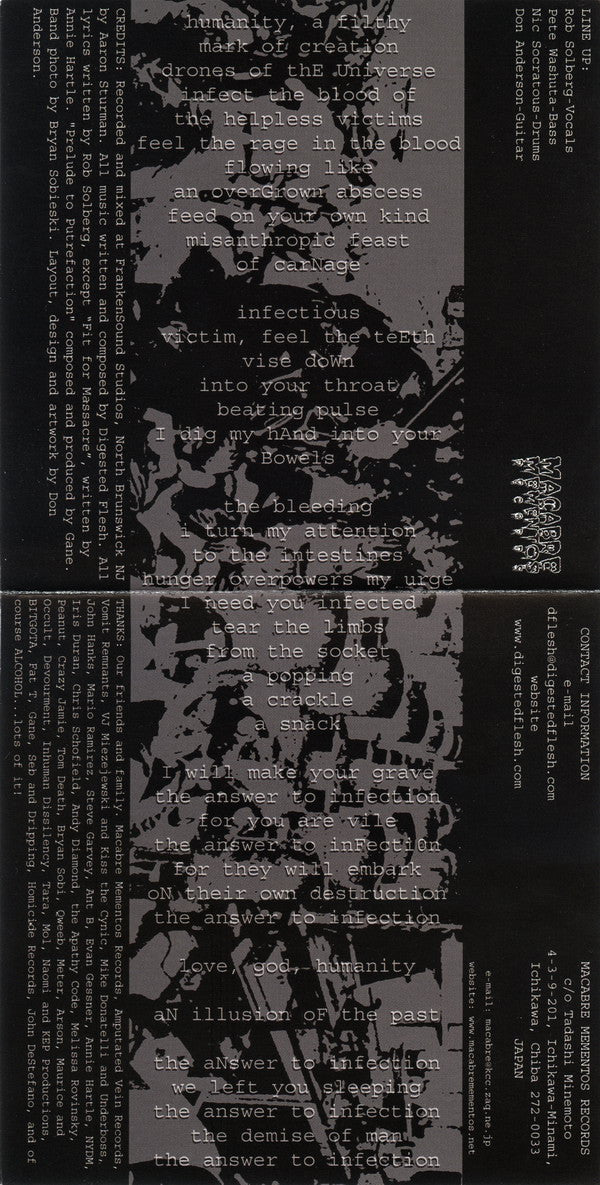 Digested Flesh : The Answer To Infection (CD, Album)