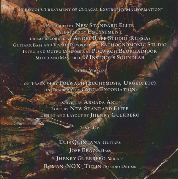 Encystment : Egregious Treatment Of Cloacal Exstrophy Malformation (CD, Album)