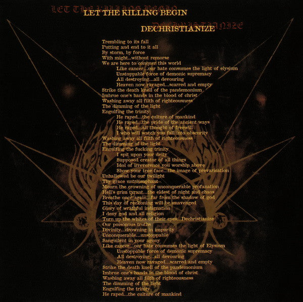 Vital Remains : Dechristianize (CD, Album, Sli)