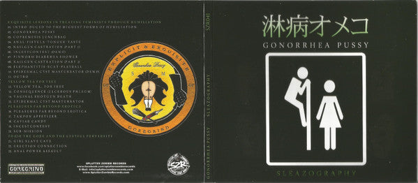 Gonorrhea Pussy : Sleazography (CD, Comp, Ltd, Dig)