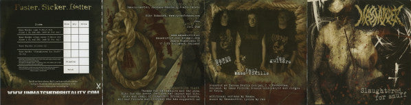 Massmurder : Slaughtered For Snuff (CD, EP)
