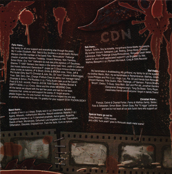 Anal Bleeding : Two Cocks In The Same Hole (CD, Album)