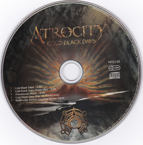 Atrocity : Cold Black Days (CD, Maxi, Enh)