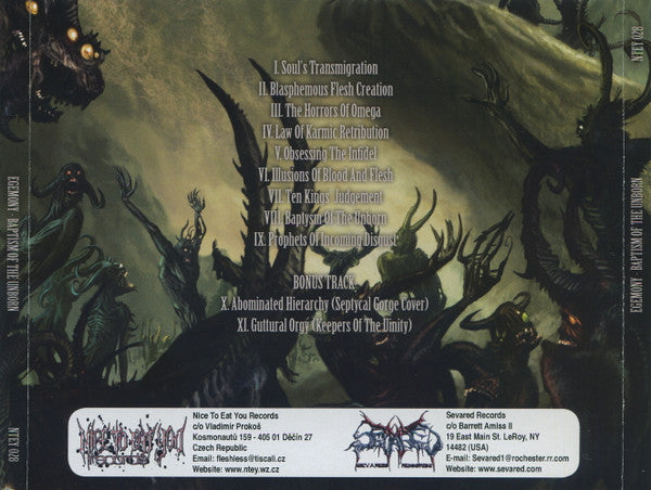 Egemony : Baptysm Of The Unborn (CD, Album)