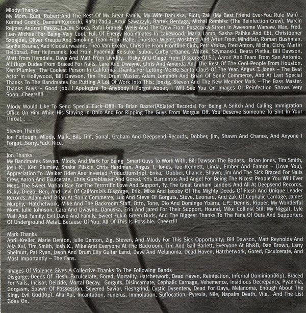 Images Of Violence : Cadaverous Recomposition (CD, EP)