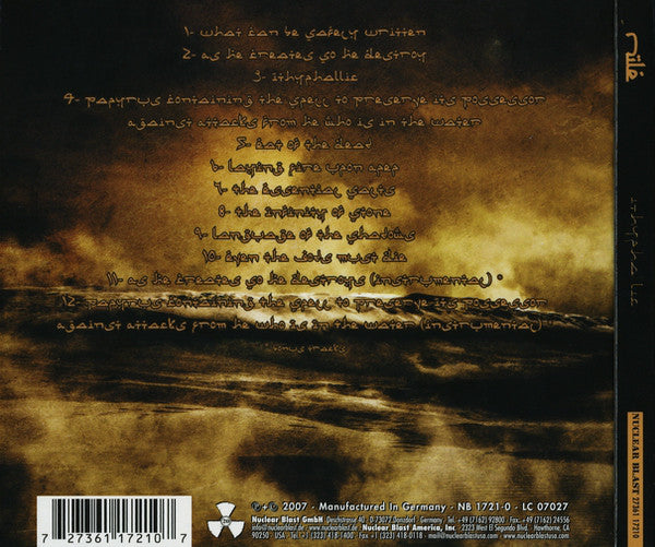 Nile (2) : Ithyphallic (CD, Album, Ltd, Dig)