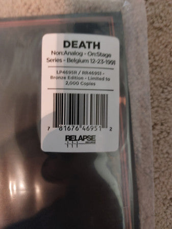 Death (2) : Belgium 12.23.1991 (LP, Ltd, Bro)