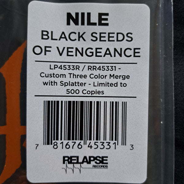 Nile (2) : Black Seeds Of Vengeance (LP, Album, Ltd, RE, Cus)