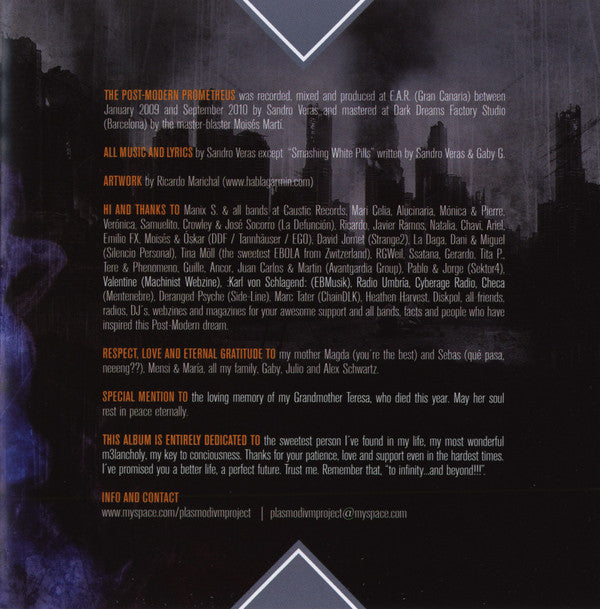 Plasmodivm : The Post-Modern Prometheus (CD, Album)