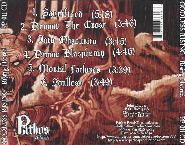 Godless Rising : Rising Hatred (CD, Album, Ltd)