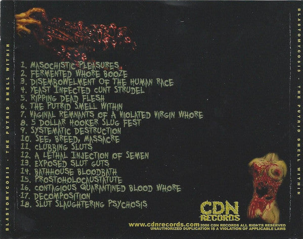 Blastomycosis : The Putrid Smell Within (CD, Album, Ltd)