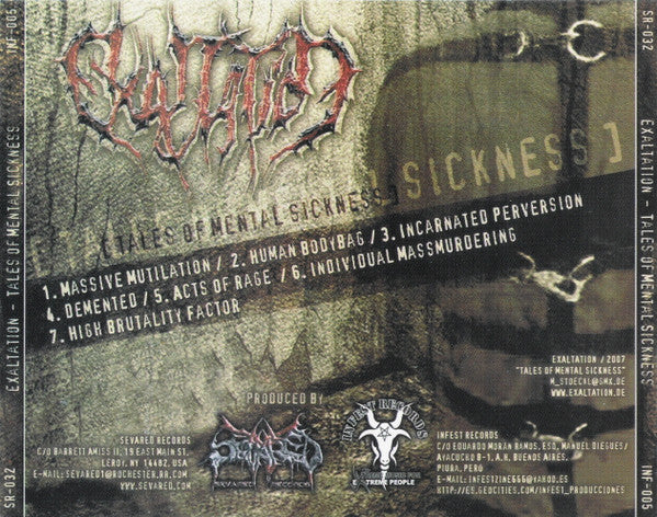 Exaltation (2) : Tales Of Mental Sickness (CD, EP, RE)