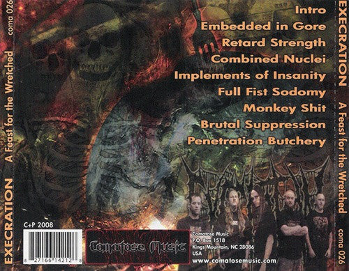 Execration (2) : A Feast For The Wretched (CD, Album)
