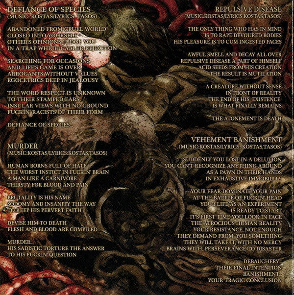 Abnormal Inhumane : Disgusting Cruelty Of Homicide (CD, Album)