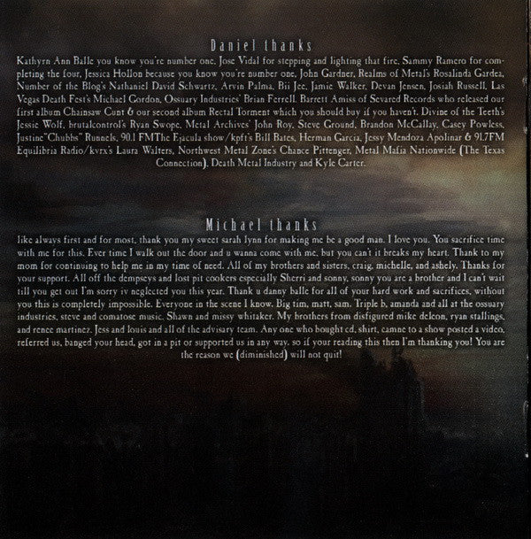 Diminished (2) : Origin Of Apocalypse (CD, Album)