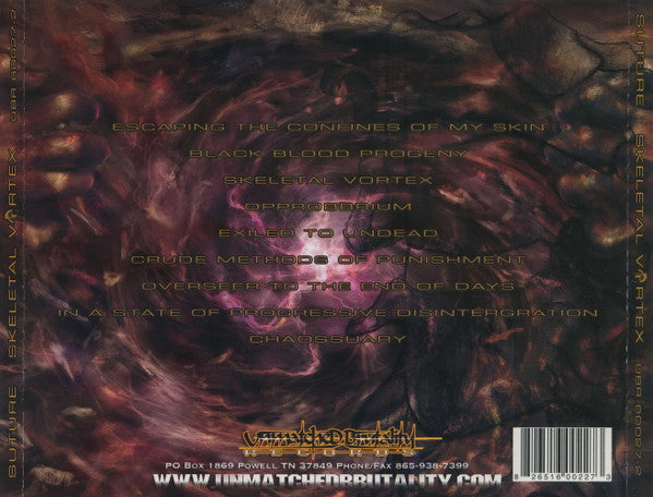 Suture : Skeletal Vortex (CD, Album)