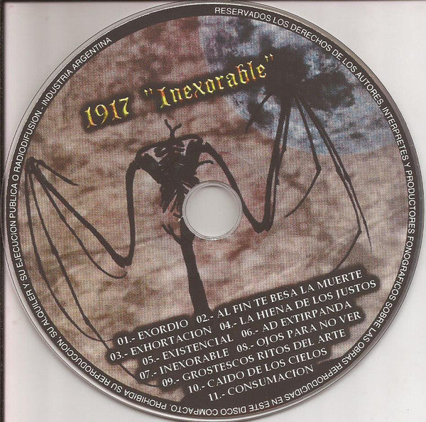 1917 : Inexorable (CD, Album)