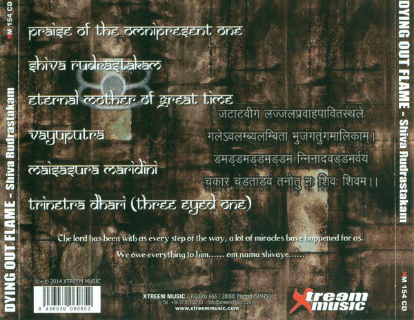 Dying Out Flame : Shiva Rudrastakam (CD, Album)