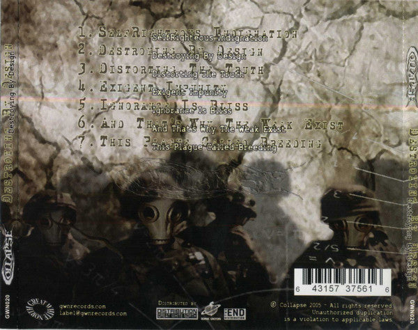 Collapse (14) : Destroying By Design (CD, MiniAlbum)