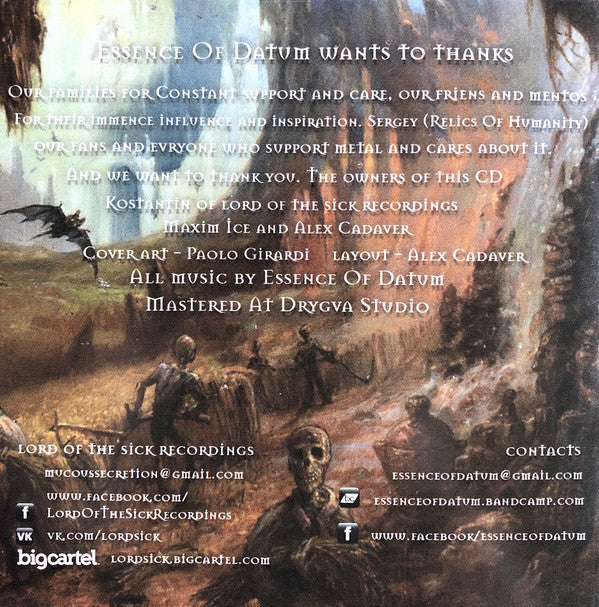 Essence Of Datum : Event Horizon (CD, Album)