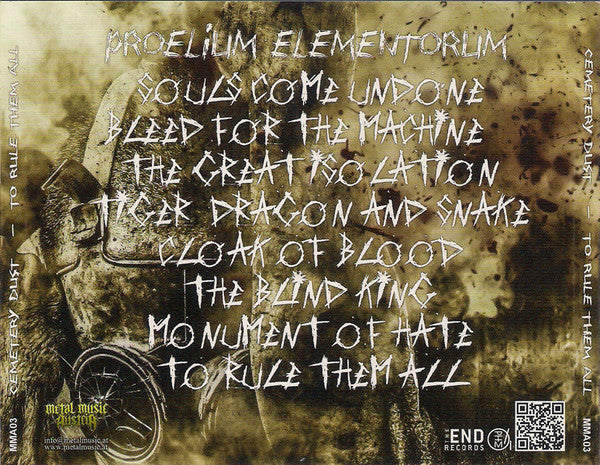 Cemetery Dust : To Rule Them All (CD, Album)