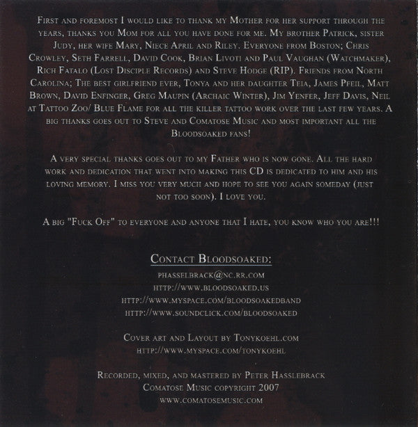 Bloodsoaked (3) : Brutally Butchered (CD, Album)