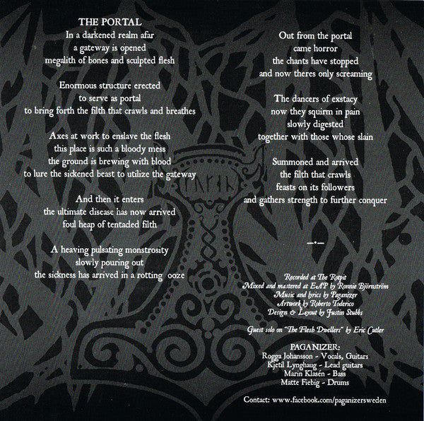 Paganizer : The Portal (7", EP, Ltd)