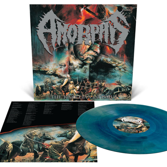 Amorphis - The Karelian Isthmus Sea Blue and Metallic Silver Galaxy Effect Merge LP - VINYL