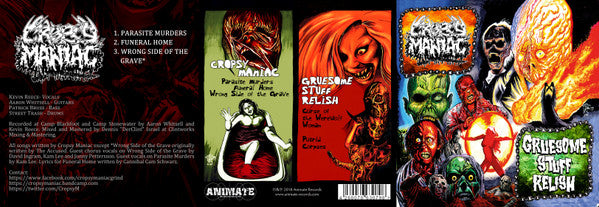 Cropsy Maniac / Gruesome Stuff Relish : Cropsy Maniac / Gruesome Stuff Relish (CD, Mini, EP, Ltd)