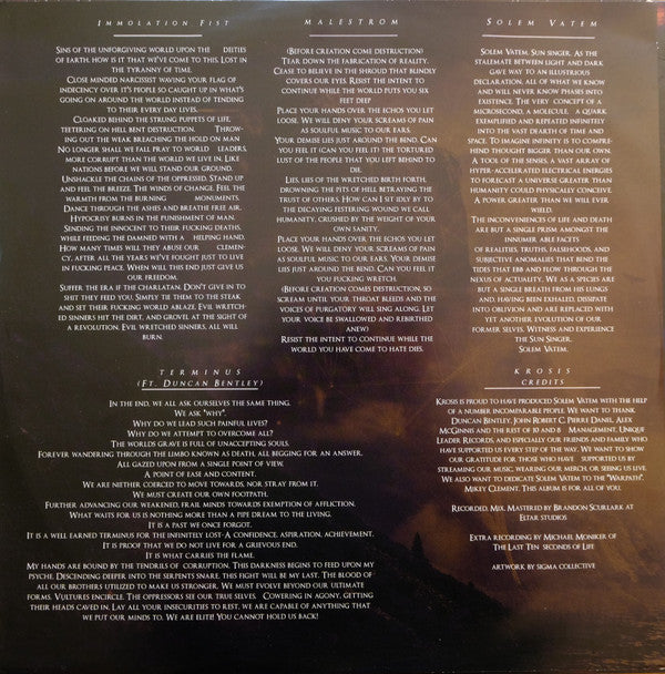 Krosis (2) : Solem Vatem (LP, Album, Dar)