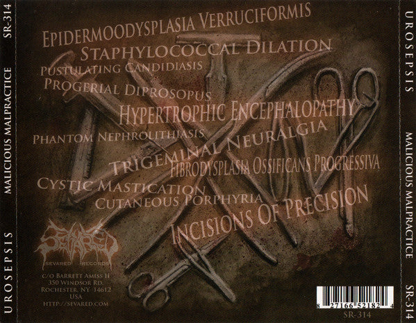 Urosepsis : Malicious Malpractice (CD, Album)