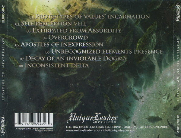 Vomit The Soul : Apostles Of Inexpression (CD, Album)