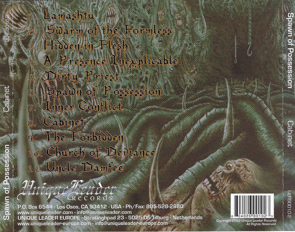 Spawn Of Possession : Cabinet (CD, Album)