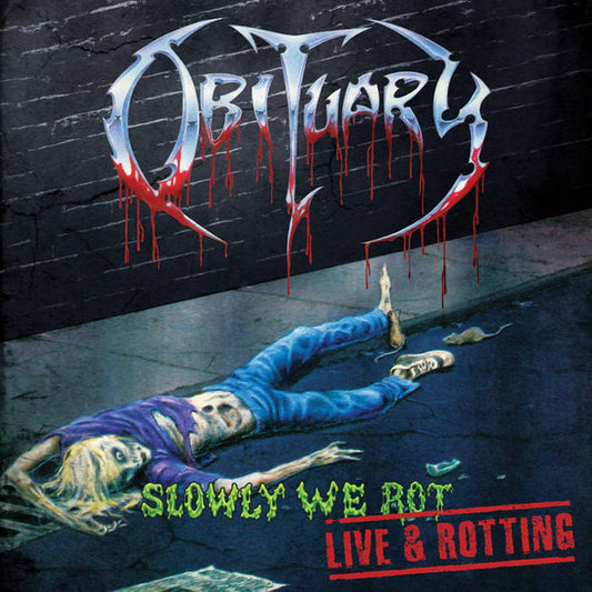 Obituary : Slowly We Rot - Live & Rotting (LP, Ltd, Sil)